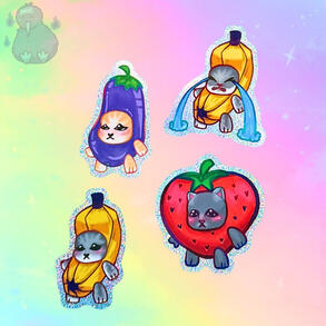 Froot Cat Stickers